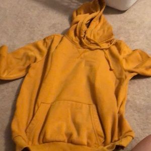 a old orange yellow hoodie